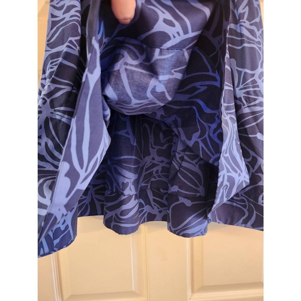 Banana Republic NWT  poplin midi skirt blue size Medium P - Picture 7 of 9